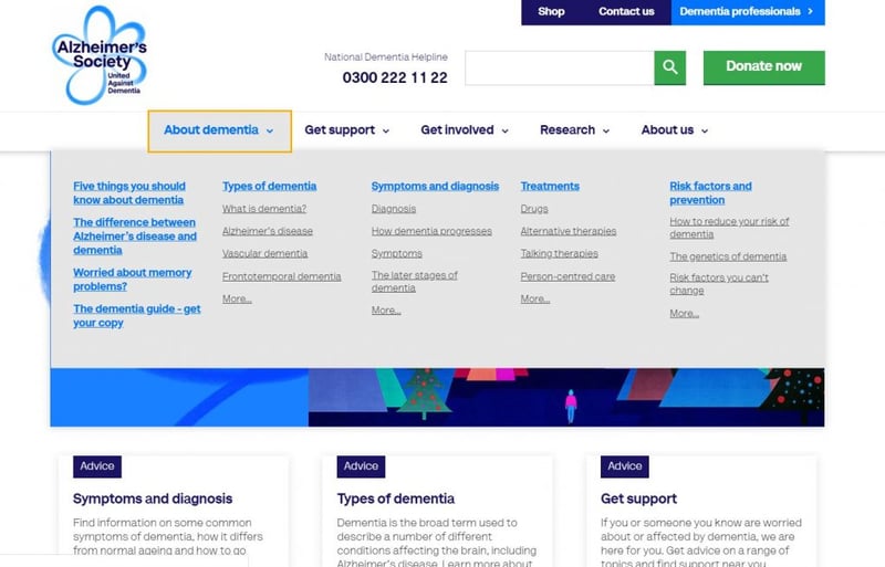 alzheimers society homepage