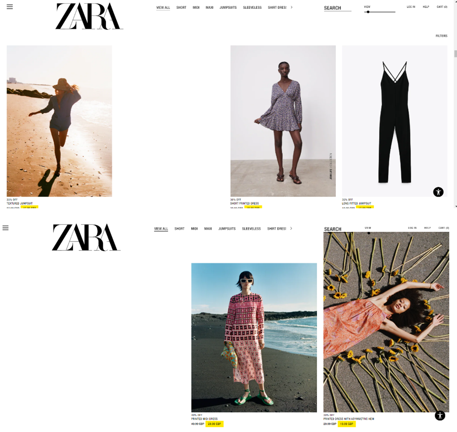 zara clothing website